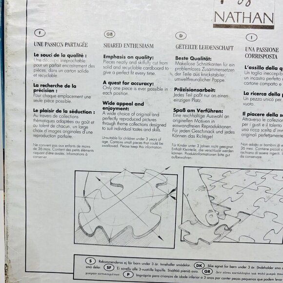 Nathan Puzzle 1000 Pieces Saragozza La Basilica Del Pilar 49x66,5 cm Vtg 1996 - Picture 7 of 8